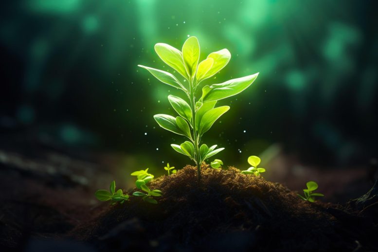 Small Plant Glowing - New Discovery Seals Future Of Climate-Proof Plants
