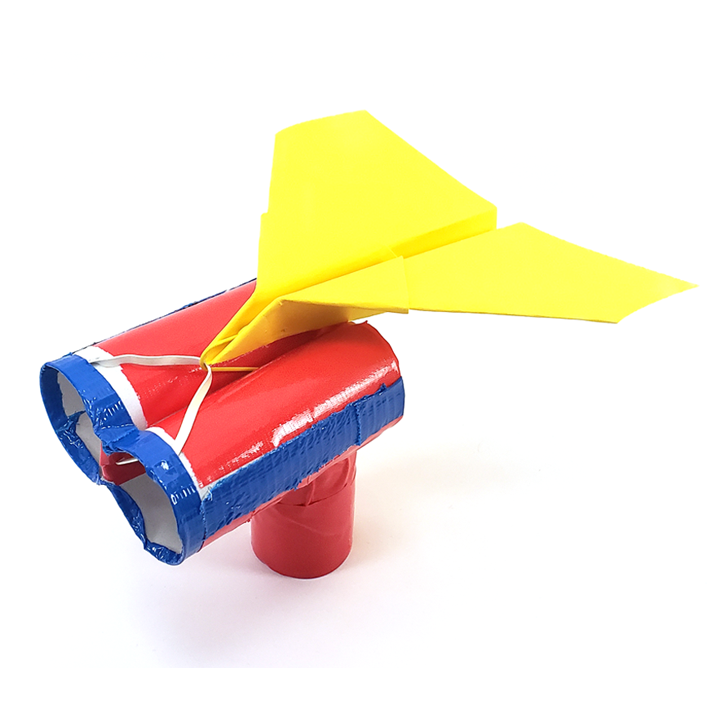 Paper airplane launcher for Father - STEM Calendar For Educators: Month By Month STEM Projects's Day science fun
