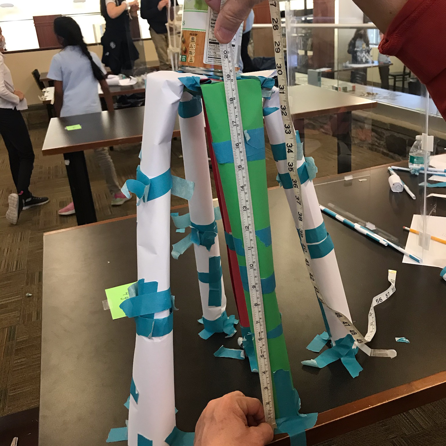 Paper Tower for World Architecture Day - STEM Calendar For Educators: Month By Month STEM Projects