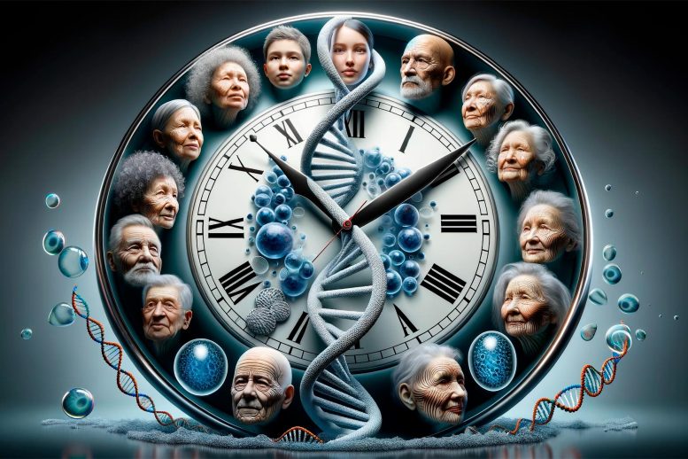 Genetic Clock Aging Concept - The Genetic Clock: Deciphering Why We Age Differently