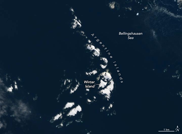 Winter Island February 2023 Annotated - Frozen In Time: The Eternal Winter Island In Antarctica