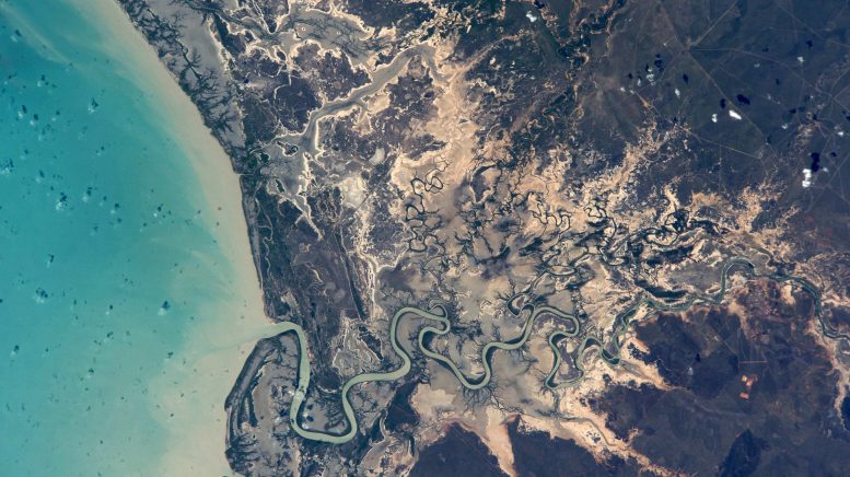Australia’s Norman River Leads Into Gulf of Carpentaria - Gravity-Defying Research: Cosmic Coatings And Light-Speed Fibers On The Space Station