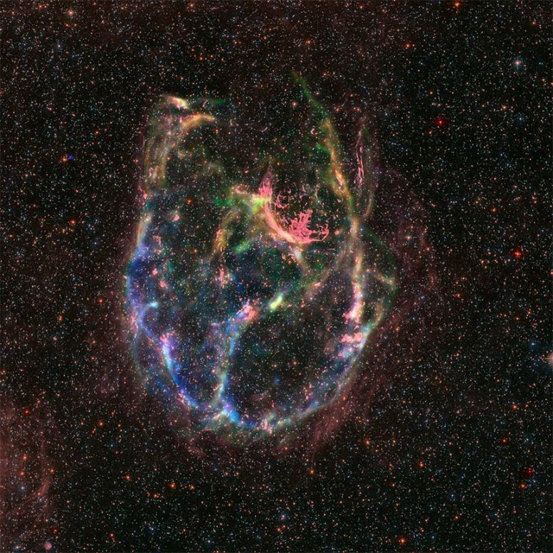 Supernova Remnant N132D Composite - XRISM Unveils The Invisible: A New Era In X-Ray Astronomy