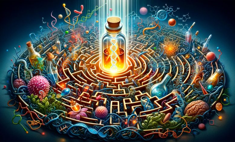 Genetics Biochemistry Aging Elixir Concept Art - The Elixir Of Aging: Unraveling The Metabolite Maze For Human Health And Longevity