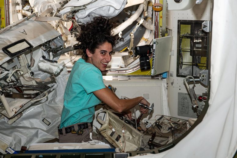 Astronaut Jasmin Moghbeli Configures Spacewalking Tools - DNA Decoding And Robot Rendezvous: The Latest Scientific Innovation On The Space Station