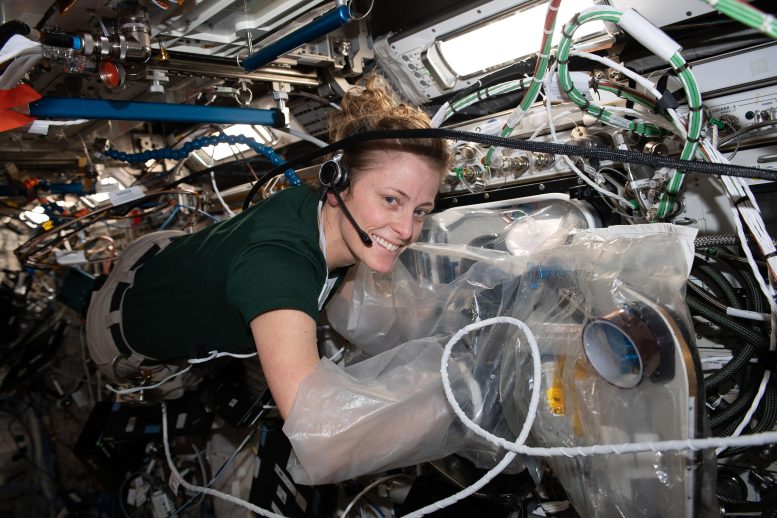 Astronaut Loral O’Hara Replaces Components on a Biological Printer - Ax-3 Mission Countdown: ISS Crew Readies For Historic Private Astronaut Arrival