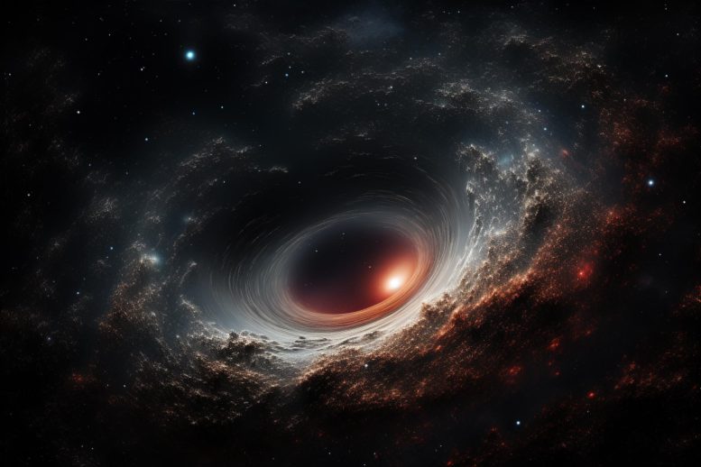 Distant Black Hole Art - Galactic Shadows: The Elusive Trail Of Intermediate Black Holes