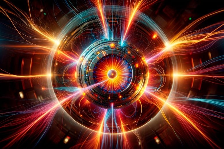 Fusion Plasma Physics Art Concept - Fusion Research Advances: New Views On Energetic Ion Flow