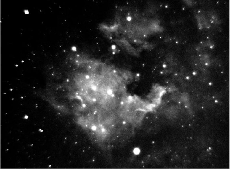Metalens Image of North American Nebula - Revolutionizing Space Imaging: Harvard Creates First Large-Scale Glass Metalens