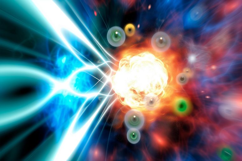 Quantum Particle Entanglement Art Illustration - Quantum Binds: Pomerons In The Proton Do Not Destroy Maximal Entanglement