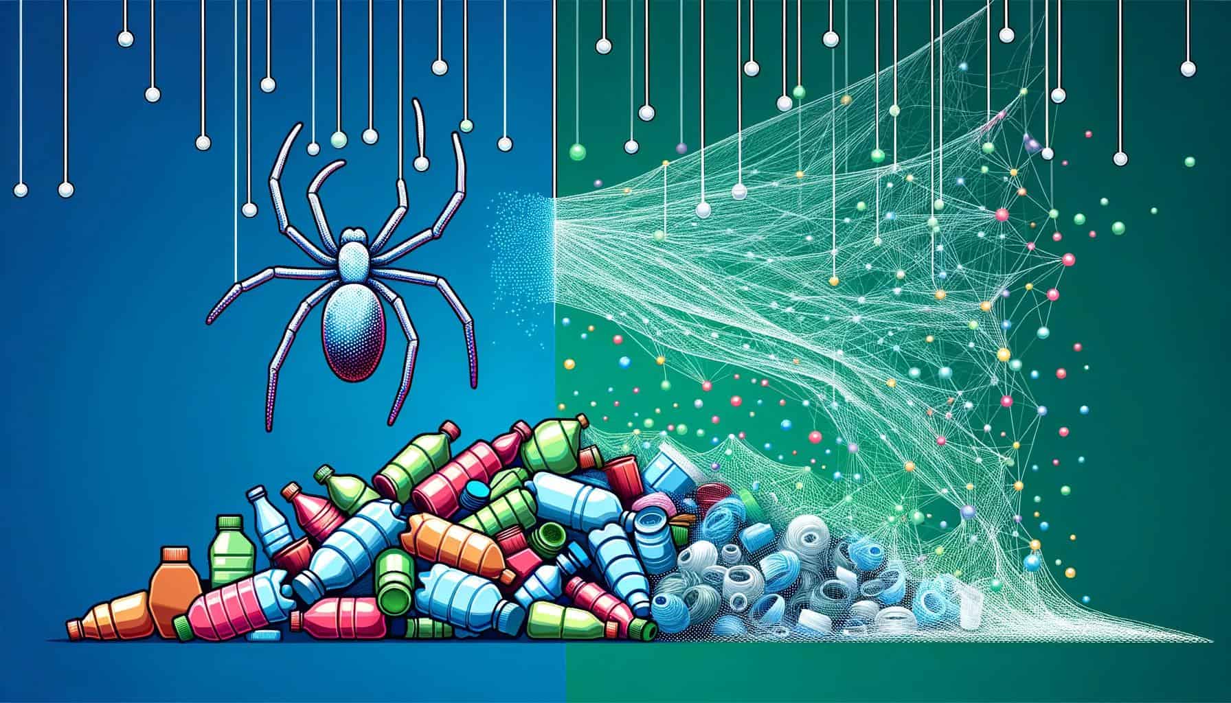 Bacteria Turns Plastic Waste Into Super-strong Spider Silk