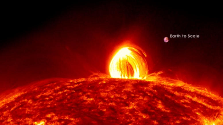 Coronal Loop on the Sun - Brighter Than A Thousand Suns: Scientists Unravel Physics Behind Unusual Behavior Of Stars’ Super Flares