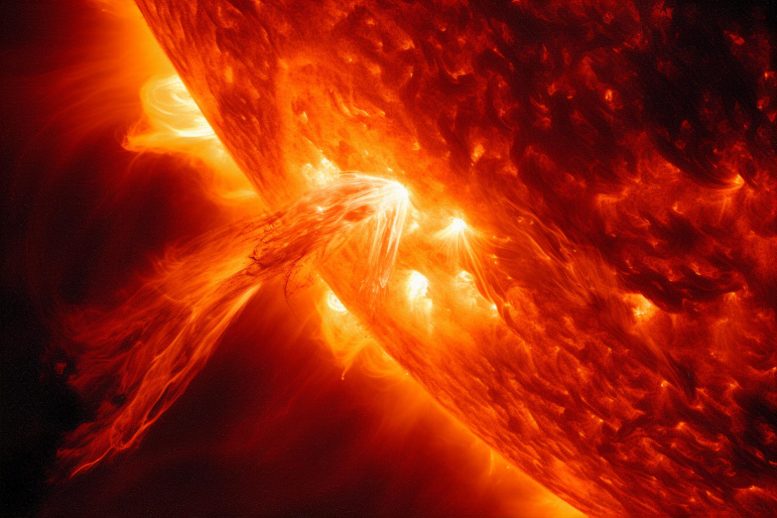 Solar Flare Art Concept - Brighter Than A Thousand Suns: Scientists Unravel Physics Behind Unusual Behavior Of Stars’ Super Flares