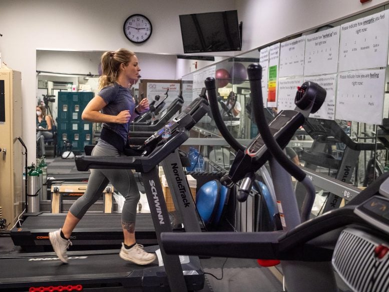 Heather Mashhoodi Runs on Treadmill - Cannabis Heightens Workout Enjoyment – But Does It Boost Performance?