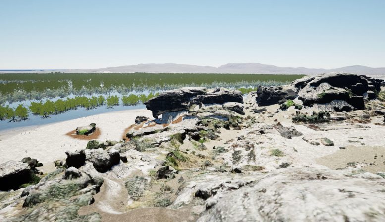 Sea Level Flodding and Mangroves Aerial Approximately 6000 Years Ago - New Study Unravels Secrets Behind Renowned Rock Art Sites In Arnhem Land
