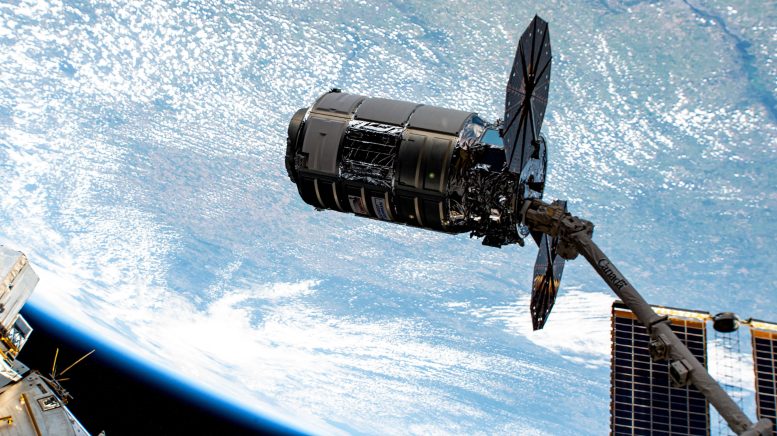 Cygnus Captured by Canadarm2 Robotic Arm August 2023 - Space Station Astronauts Perform Zero-Gravity Research As Cygnus Counts Down To Launch