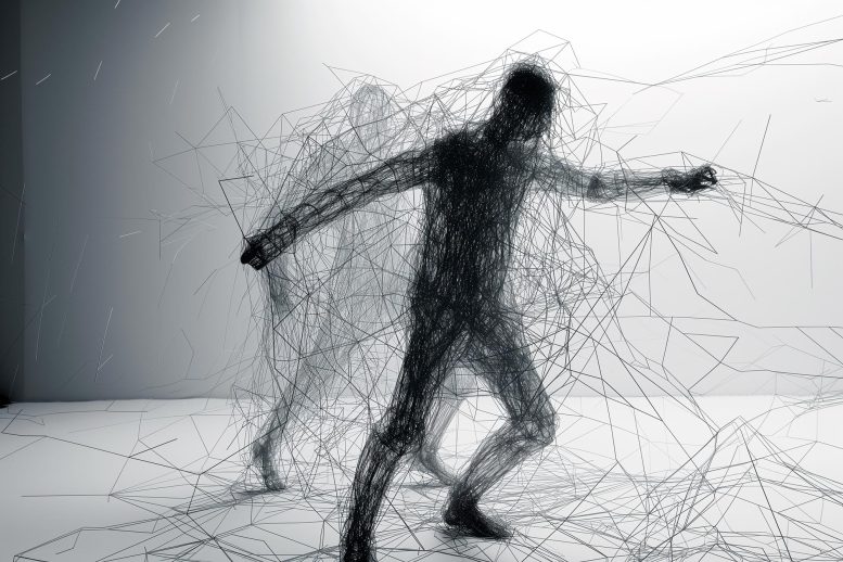 Motion Human Wireframe Art Concept - Clicks And Tricks: How Online Tests Are Changing Motor Learning