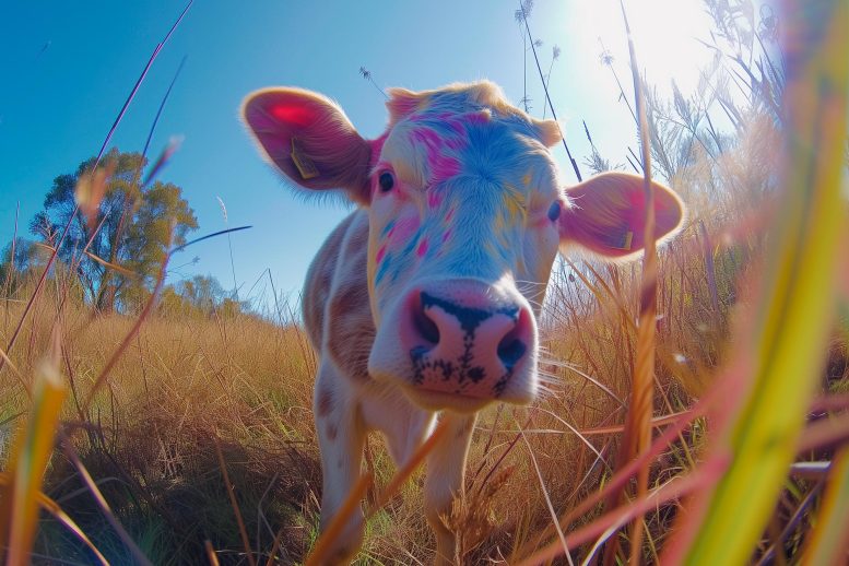 Animal View of Cow - Breakthrough Camera Technology Unlocks “Animal Vision”