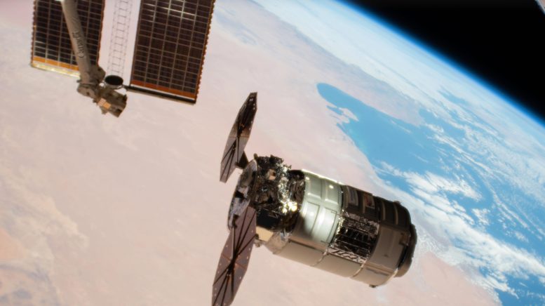 Cygnus Space Freighter Arrives at Capture Point February 2024 - Cygnus Cargo Craft Arrives At Space Station As Private Astronauts Prepare For Return To Earth