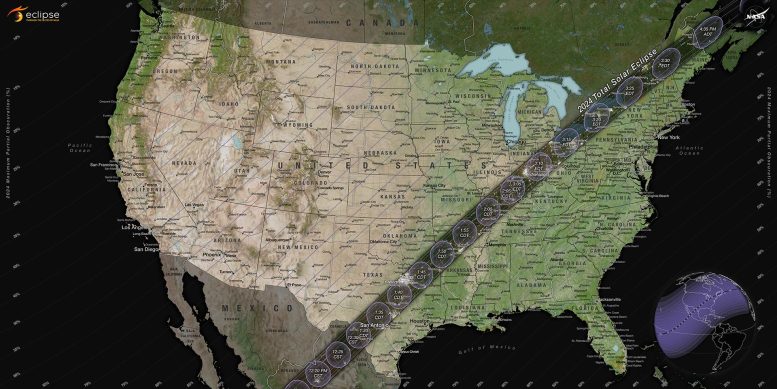 2024 Total Solar Eclipse Path United States - 2024 Total Solar Eclipse: Broader Path, Longer Totality, And Increased Solar Activity