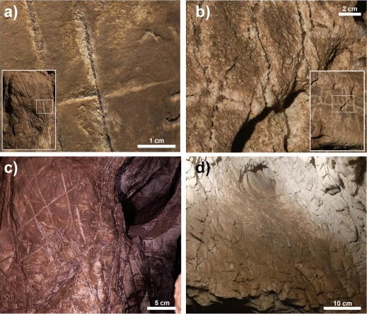 Detail of the Dissolution Processes in the Fissures - Rethinking Human Ancestry: New Study Challenges Homo Naledi Burial Claims