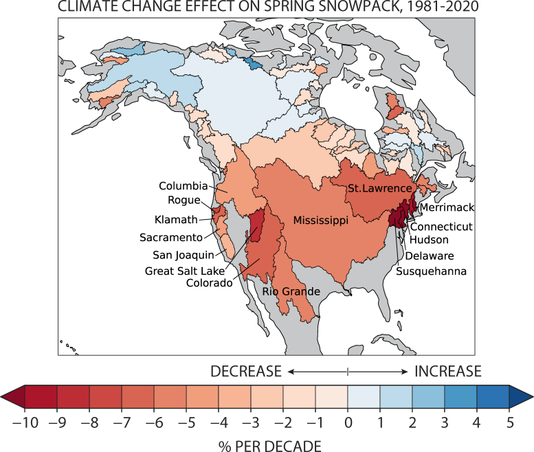 North American Snowpack Loss - Snowpack Shrinking: Alarming Trends Uncovered In 40-Year Climate Study