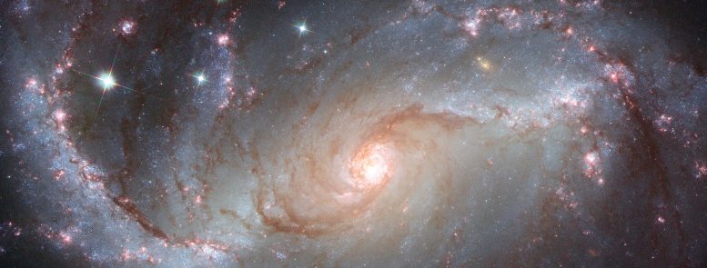 Hubble Spiral Galaxy NGC 1672 - Webb Space Telescope Reveals “Mind-Blowing” Structure In 19 Nearby Spiral Galaxies