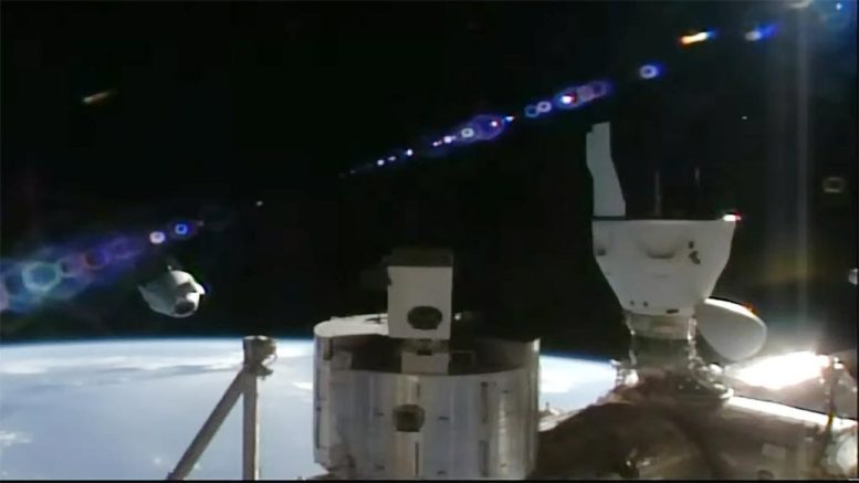 SpaceX Dragon Freedom Spacecraft Backs Away From Space Station - Ax-3 Astronauts Undock From Space Station In SpaceX Dragon For Earth Return