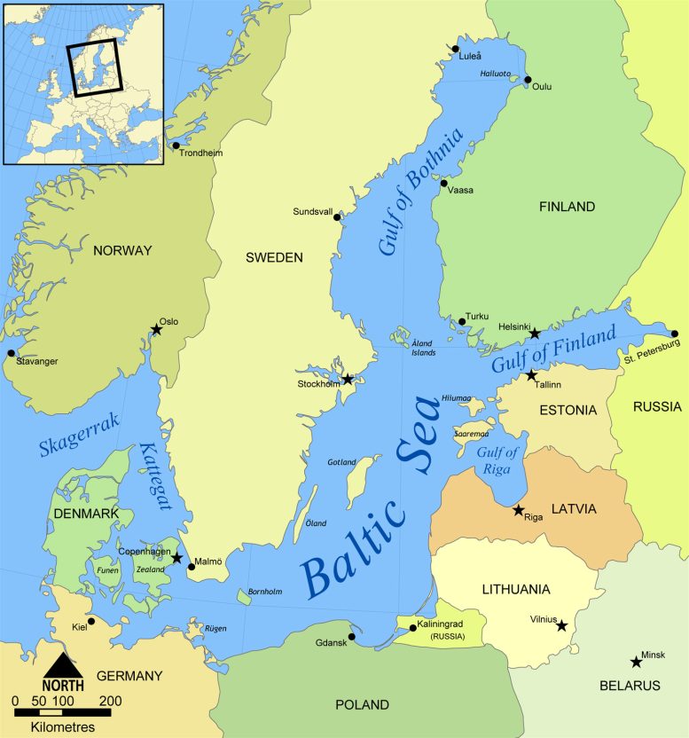 Baltic Sea Map - Climate Change Is Changing Fish Behavior. It Could Lead To Extinction