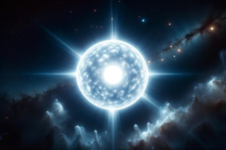 Astrophysics White Dwarf Star Concept - Eternal Flames: Unraveling The Mystery Of Delayed White Dwarfs