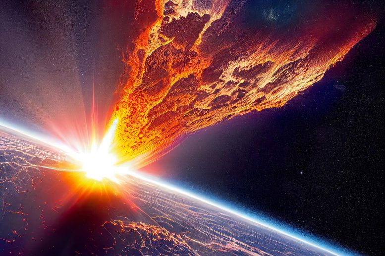 Fiery Meteorite Earth Artist - In 2014, An Interstellar Signal Linked To Aliens Was Detected – Scientists Have Finally Discovered Its True Source's Illustration