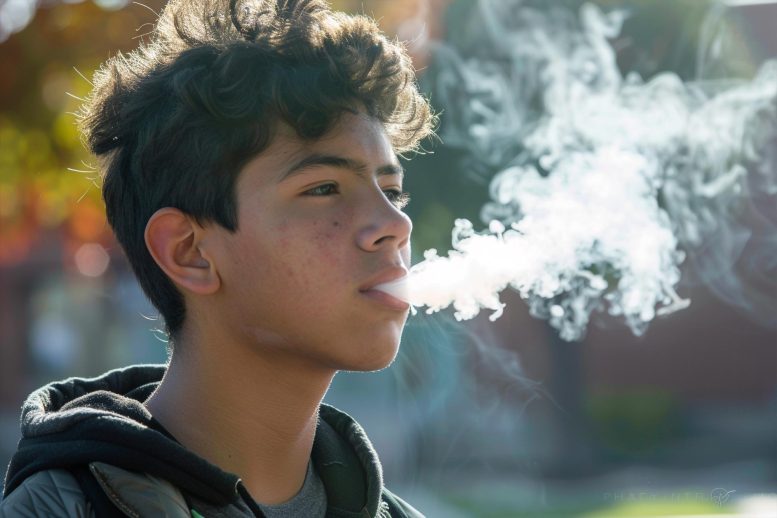 Teen Vaping Art Concept - Unraveling The Delta-8 THC Trend Among American Teens
