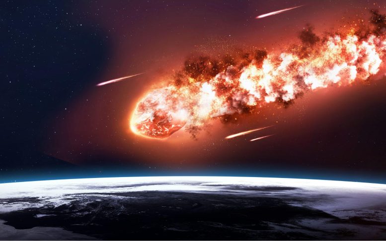 Comet on Fire Meteor Earth - Scientists Uncover New Clues Regarding The Origin Of Life On Earth Inside The Recently Recovered “Winchcombe” Meteorite