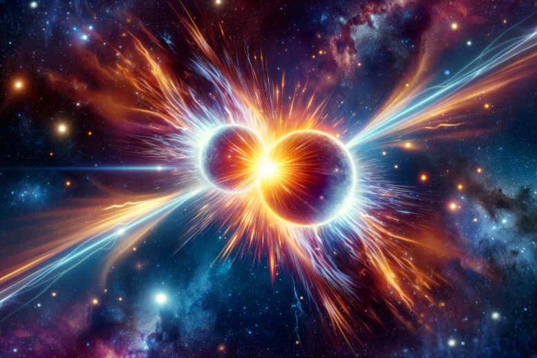 Neutron Star Collision Concept - AI-Powered Astrophysics: Unveiling The Cosmic Origins Of Heavy Elements