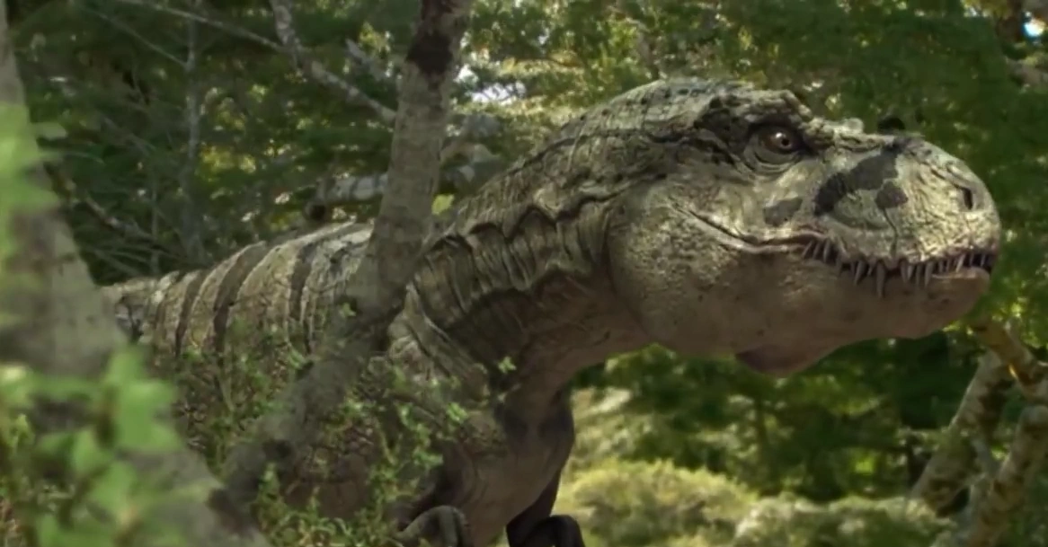 Patch preparing for an ambush - Tarbosaurus: “Alarming Lizard”
