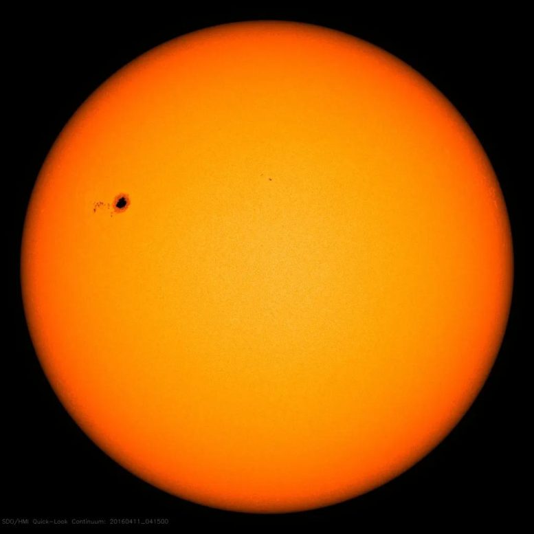 Sunspot April 2016 - Astronomers Discover Surprising Radio Signals Emanating From The Sun