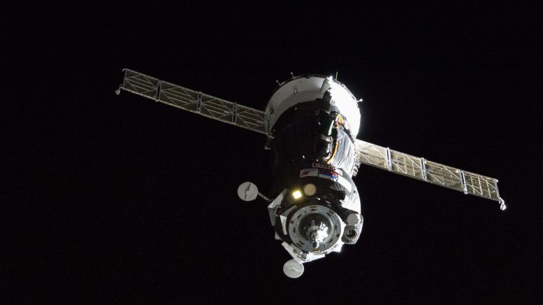 Soyuz MS-24 Spacecraft Approaches the International Space Station - Soyuz Spacecraft Launches To Space Station With NASA Astronaut