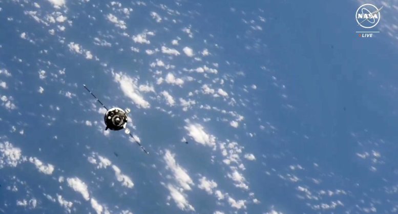 Soyuz MS-25 Spacecraft Approaches Space Station - Soyuz Spacecraft Hatches Open, Expedition 70 Welcomes International Trio Aboard Station