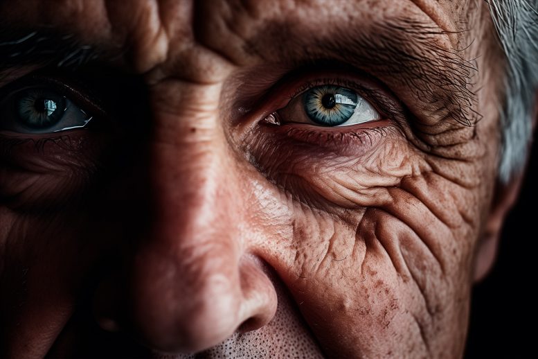 Senior Eyes Dementia Art Concept - Is Dementia Primarily A Modern Phenomenon? New Research Reveals Its Near Absence In Ancient Greece And Rome