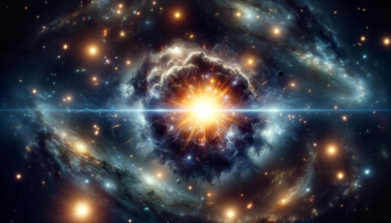Dark Star Art Concept - Exploding “Dark Stars” – Unveiling The Explosive Secrets Of Dark Matter