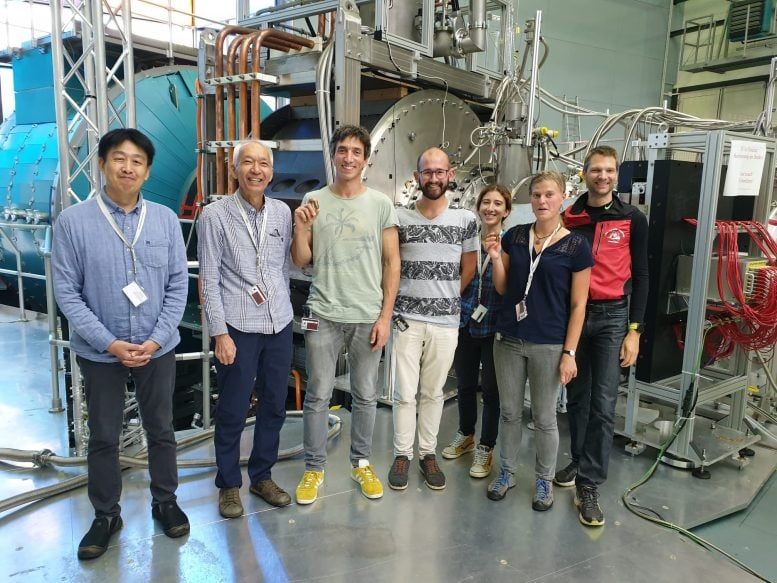 Physicists in Front of the High Field Magnet at BER II - Physicists Have Uncovered A New Spin Phase In Quantum Materials