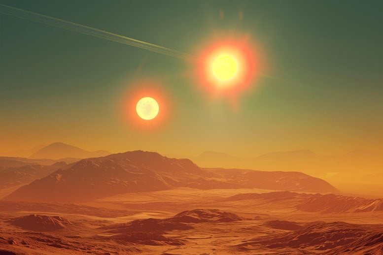 Tatooine Exoplanet Two Suns Concept Art - Twin Suns And Alien Worlds: The Science Fiction Journey From Tatooine To Reality