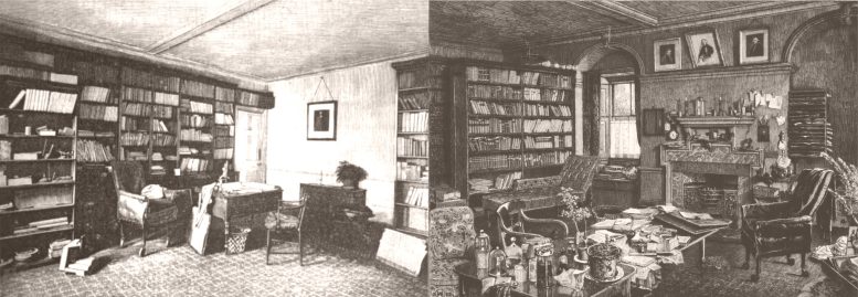 Darwin Bookcase Study Photograph - Scientists Have Unveiled The Complete Library Of Charles Darwin For The First Time