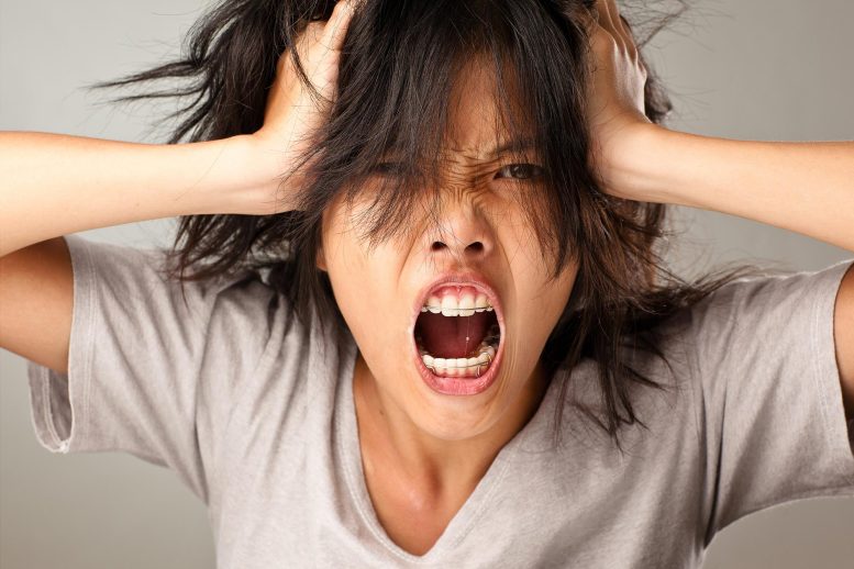 Woman Screaming in Anger - Japanese Researchers Discover Simple Trick To Reduce Anger