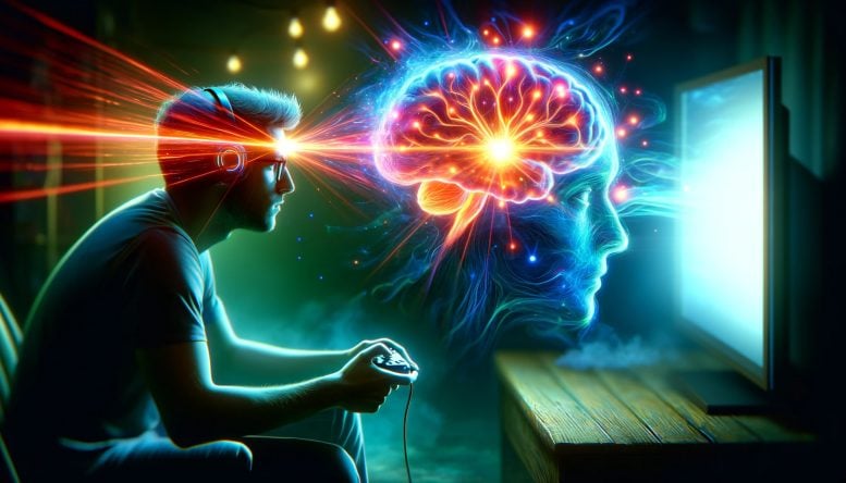 Video Games Brain Abstract - Improved Attention And Memory: Scientists Uncover New Cognitive Benefits Of Video Games