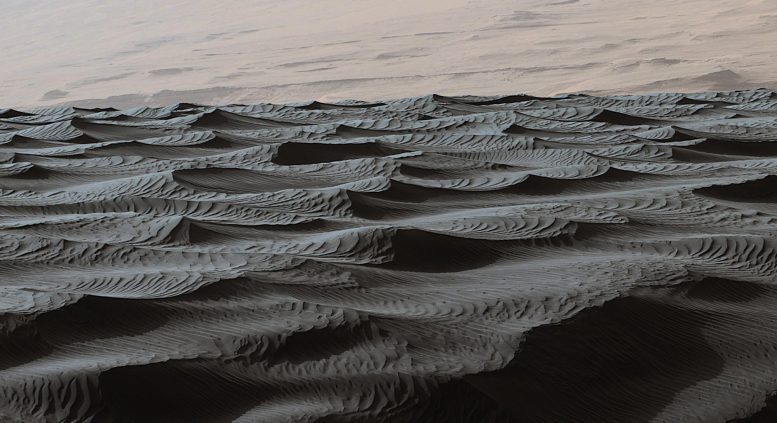 Two Sizes of Ripples on Surface of Martian Sand Dune - New Theory May Have Solved The Fascinating Mystery Of Sand Ripples On Mars