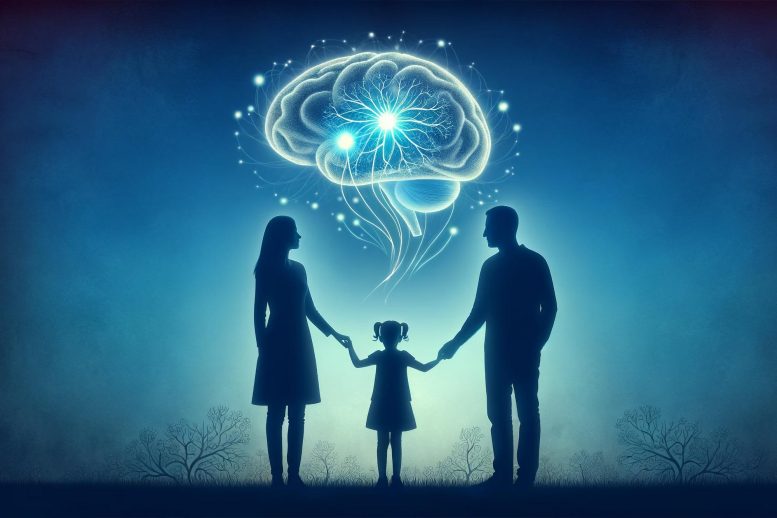 Parents Child Brain Art Concept - Mind Mingle: Brain Synchrony In Family Dynamics