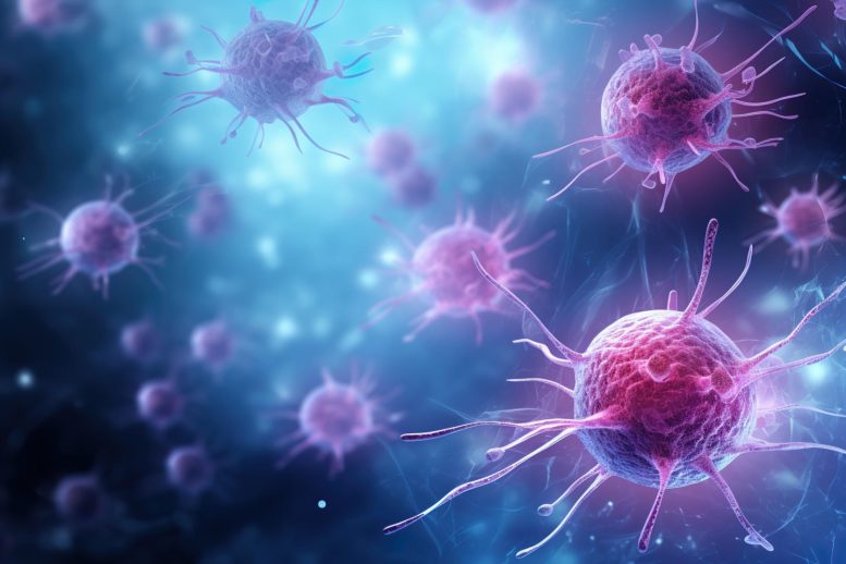 Pink Cancer Cells - Scientists Uncover Missing Link Between Poor Diet And Cancer