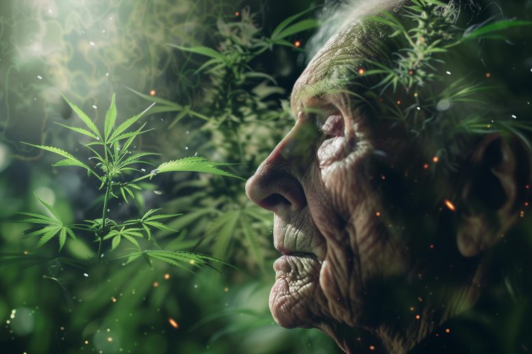 Senior Cannabis Benefits Concept - THC Vs. Dementia: Cannabis Linked To Lower Risk Of Cognitive Decline