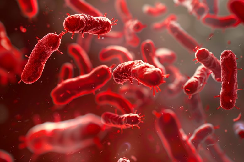 Red Bacteria - Vampire Bacteria? Scientists Uncover Blood-Hunting Behavior In Common Bacteria